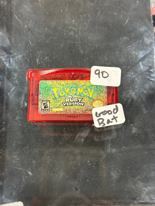 Pokémon Ruby Gameboy Advance Authentic Good Battery