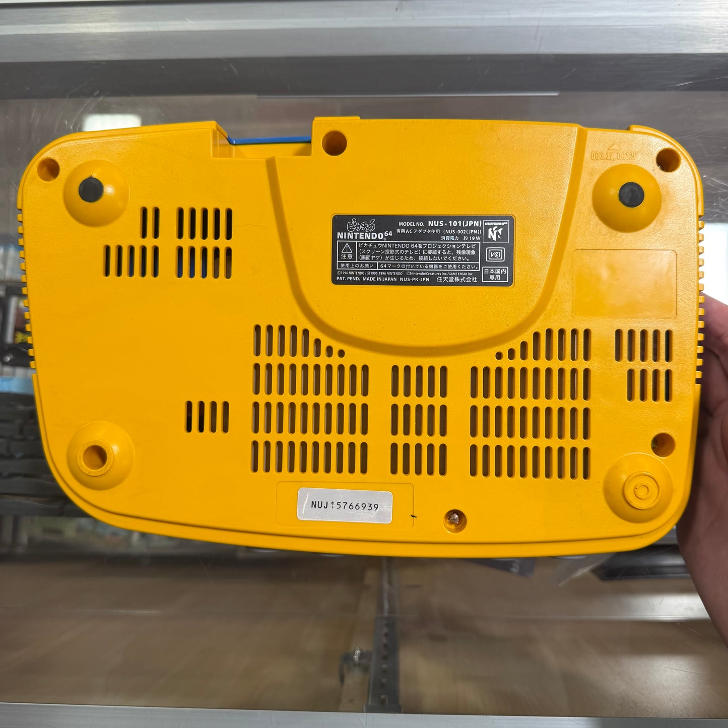 Pikachu Blue Console JP Nintendo 64 (Region Free) (cables controller included)