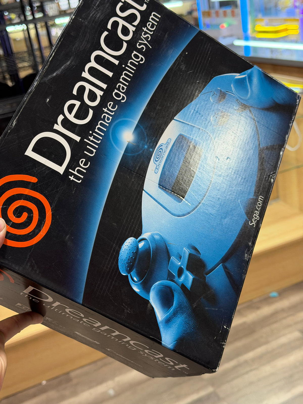 Sega Dreamcast System with Original Box with Blue VMU