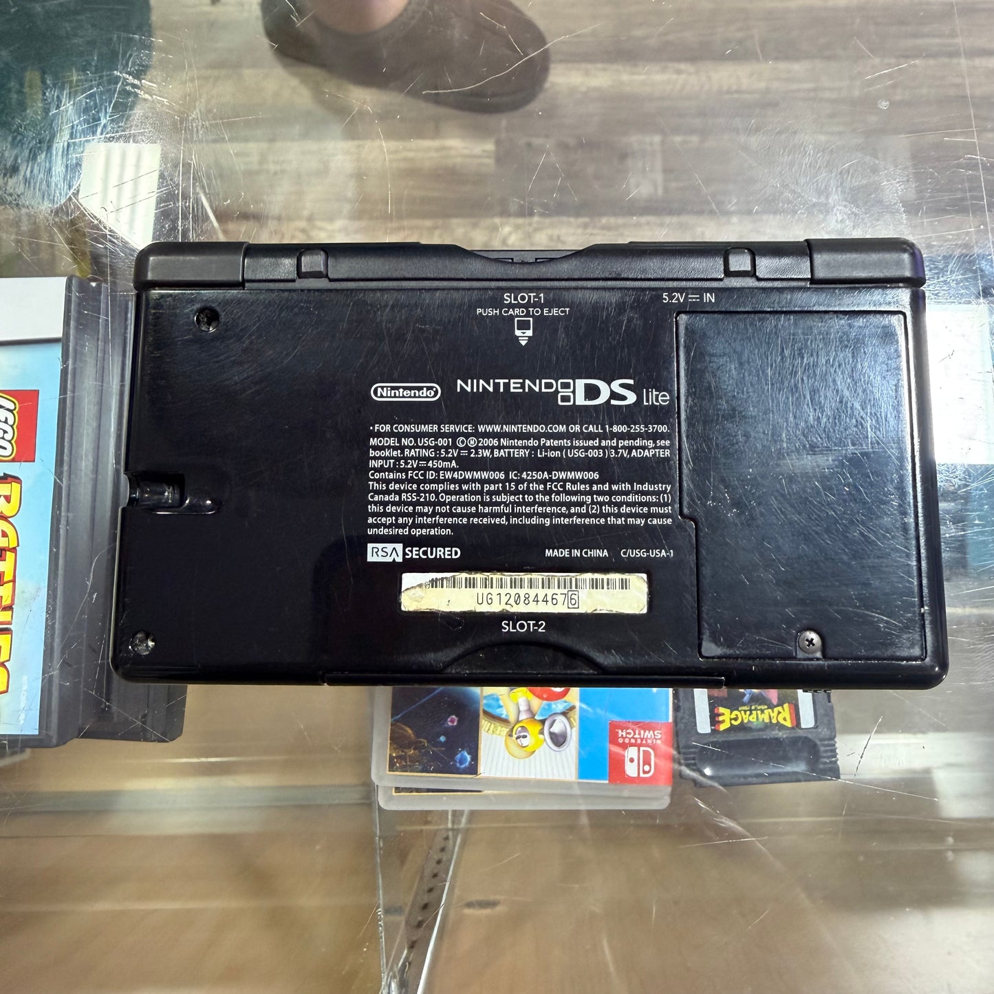 Black Nintendo DS Lite Nintendo DS (charger included)