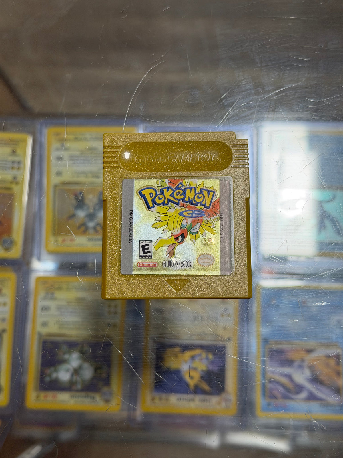 Pokemon Gold Gameboy Excellent Label Dry Battery