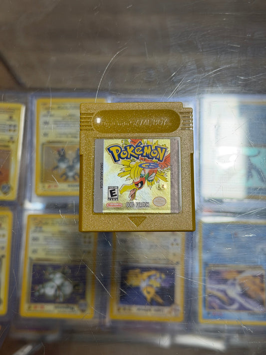 Pokemon Gold Gameboy Excellent Label Dry Battery
