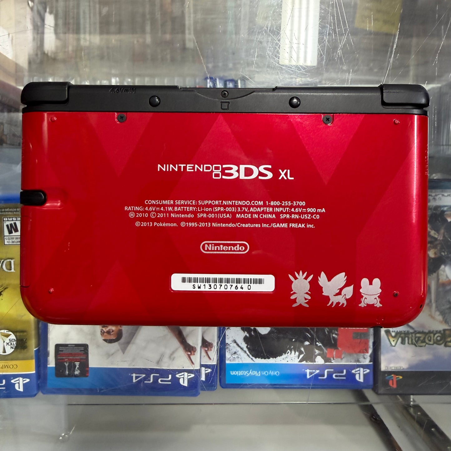 Nintendo 3DS XL Pokemon Xerneas + Yveltal Red Edition Handheld System with Charger (CLEAN)