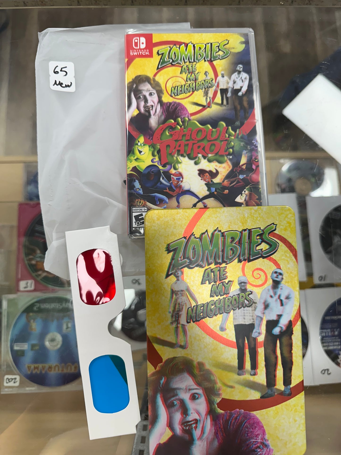 NEW Zombies Ate My Neighbors Ghoul Patrol Nintendo Switch w/ Steelbook