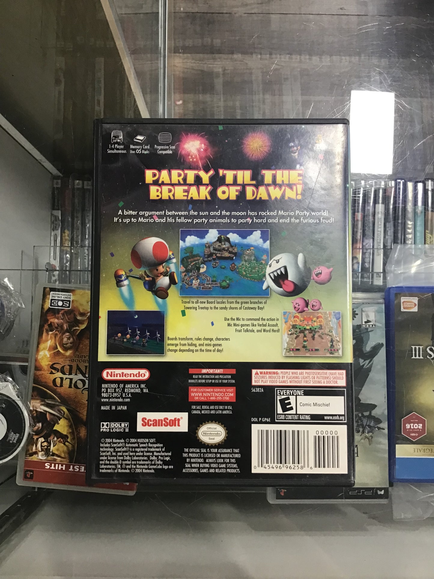 Mario Party 6 Nintendo GameCube Case and Manual ONLY