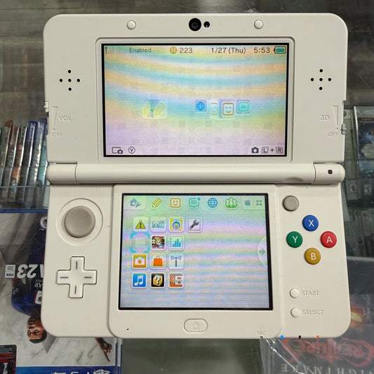 White and Black New Nintendo 3DS Handheld System With Charger (Region Free) (JAPANESE TO US)