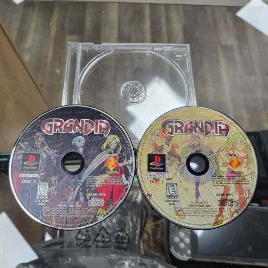 Grandia PlayStation 1 Discs Only Tested