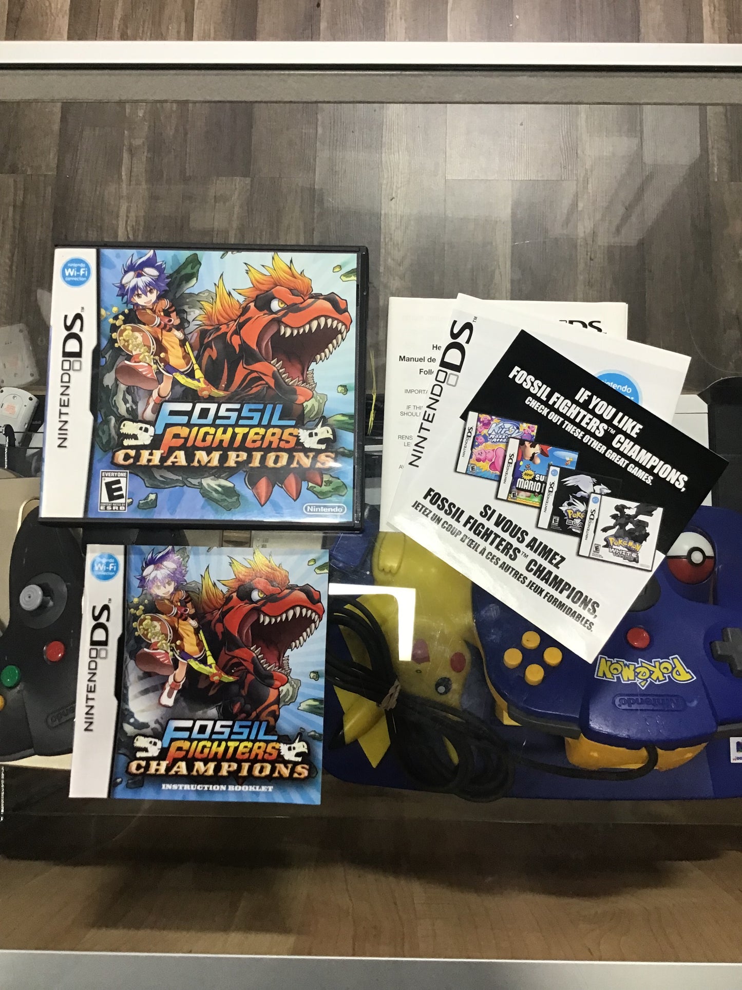 Fossil Fighters Champions Nintendo DS Case and Manual ONLY