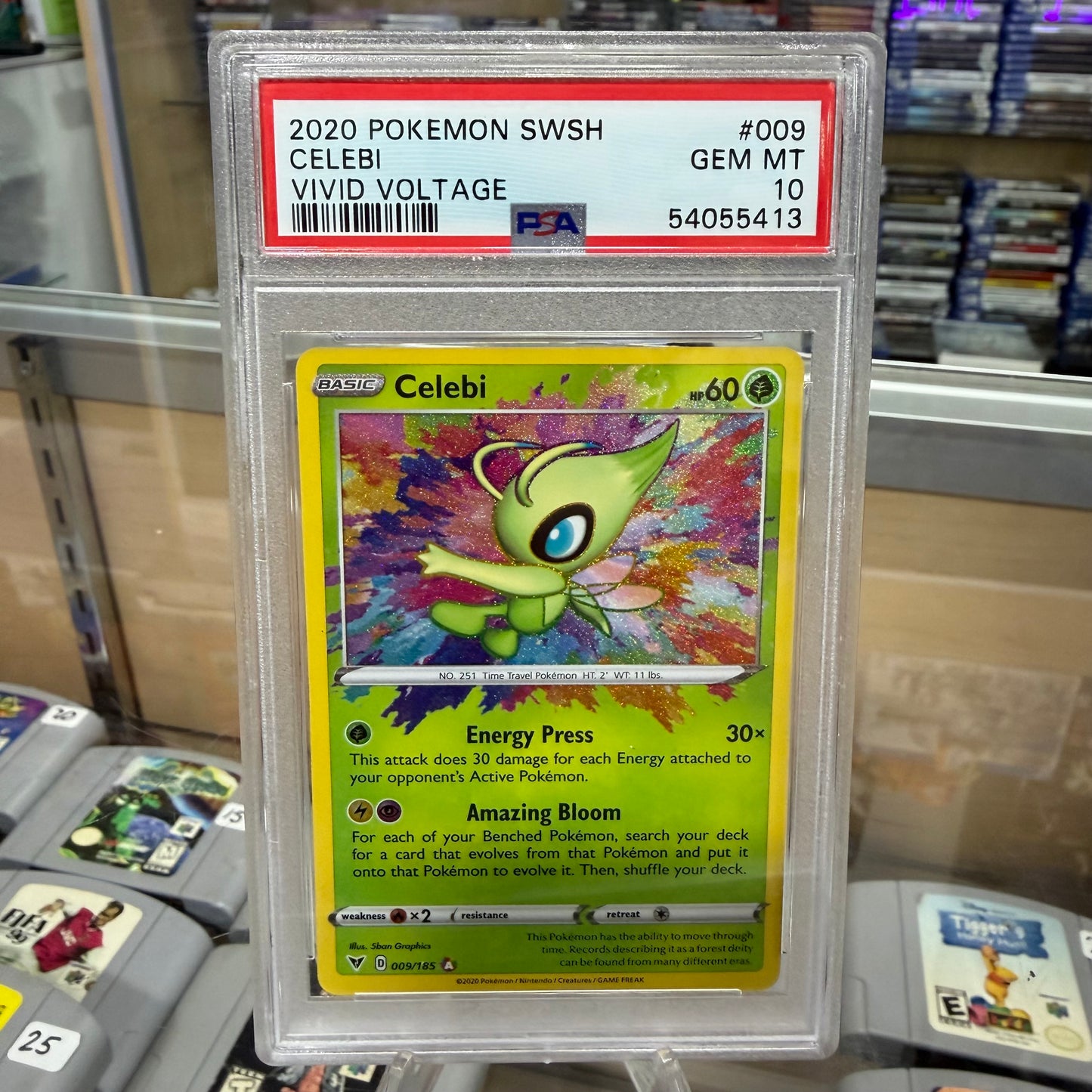 2020 Pokémon SWSH CELEBI VIVID VOLTAGE (PSA 10)