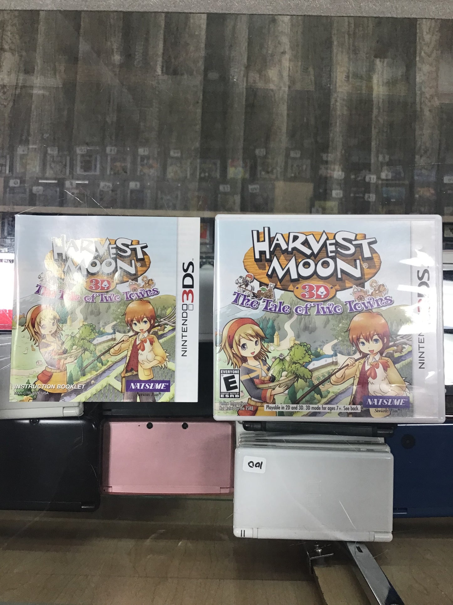 Harvest Moon 3D The Tale of Two Towns Nintendo 3DS Case and Manual ONLY