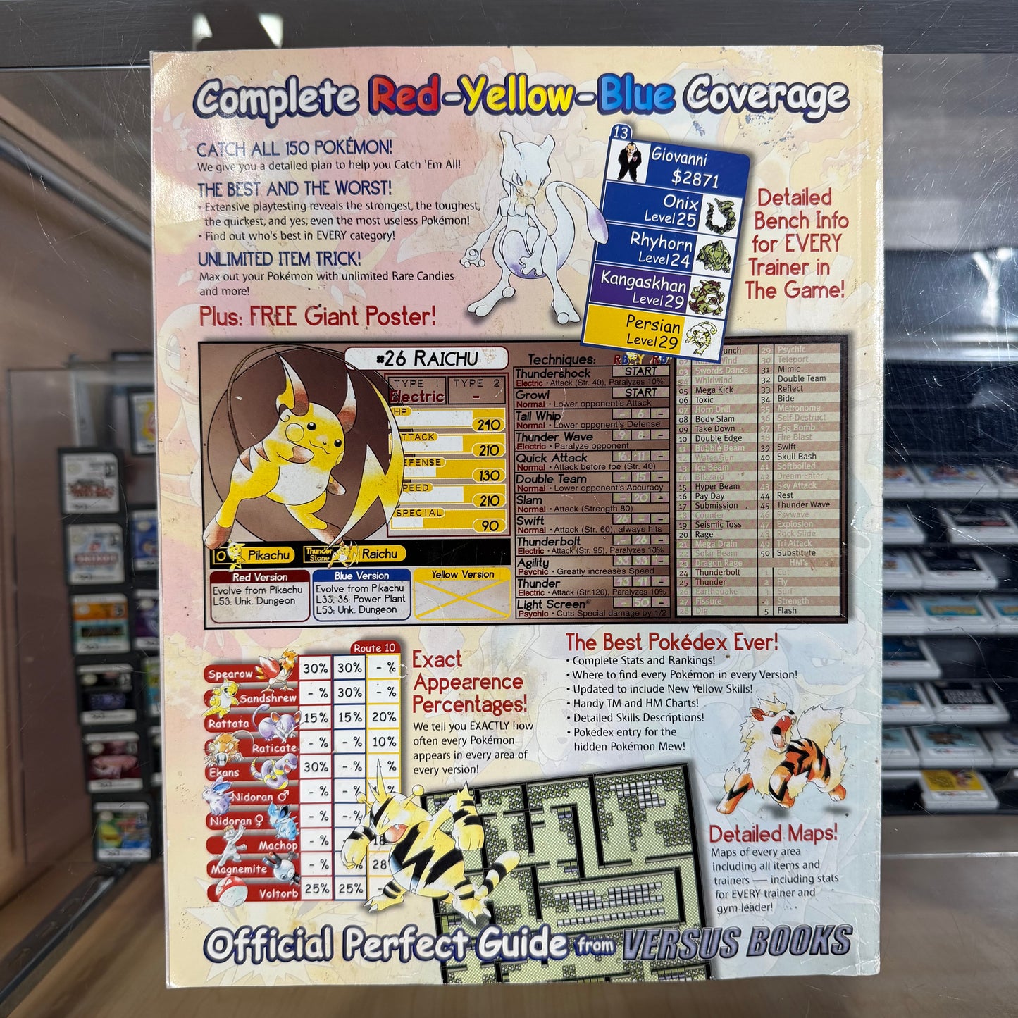 Pokémon Red Yellow Blue Perfect Guide Book