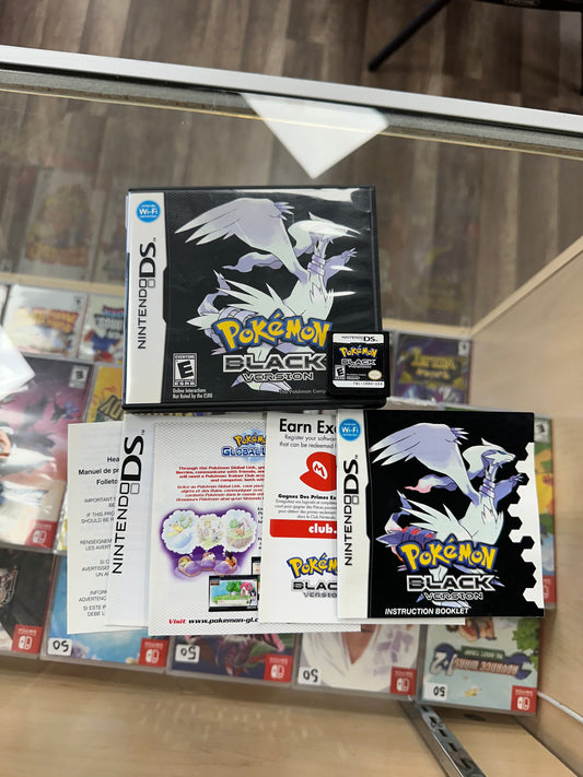 Pokémon Black Nintendo DS CIB Authentic