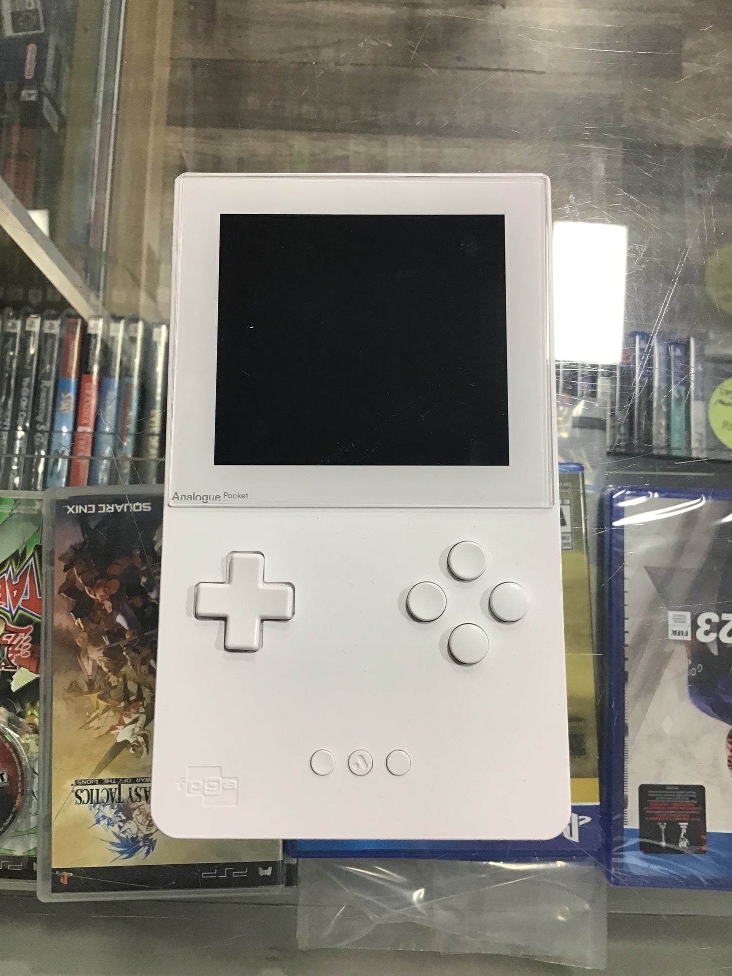White Analog Pocket Handheld System w/ Digital Games & 128GB SD Card