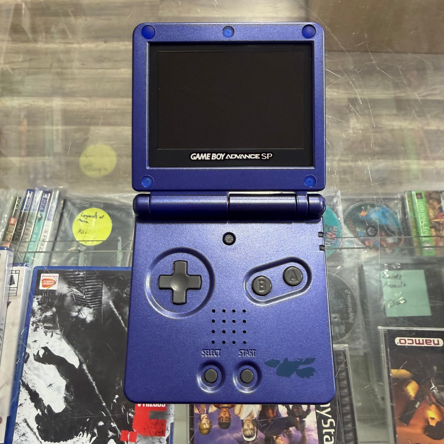 Custom Brighter Nintendo Gameboy Advance SP Handheld System with Charger (Kyogre)