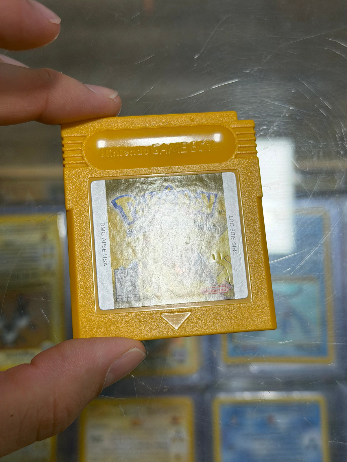 Pokemon Yellow Gameboy Excellent Label Dry Battery