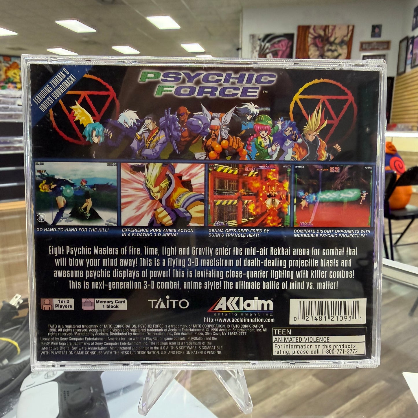 Psychic Force Playstation (CIB) (w reg card) (clean disc)