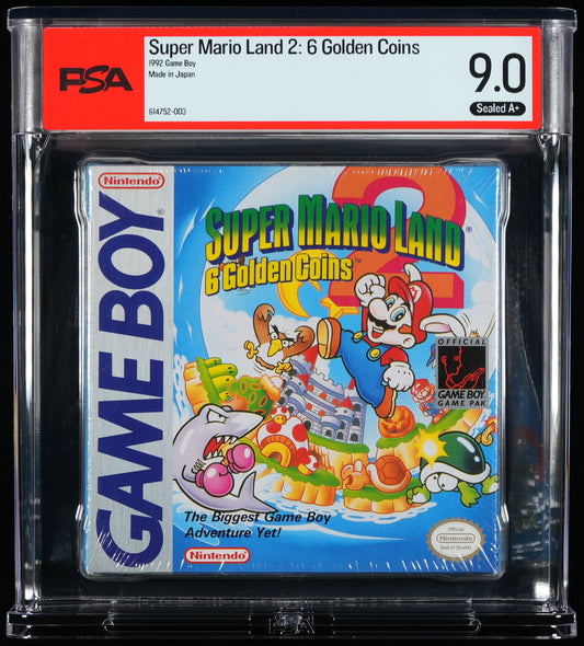 Super Mario Land 2 6 Golden Coins Gameboy Sealed PSA 9.0 A+ Seal