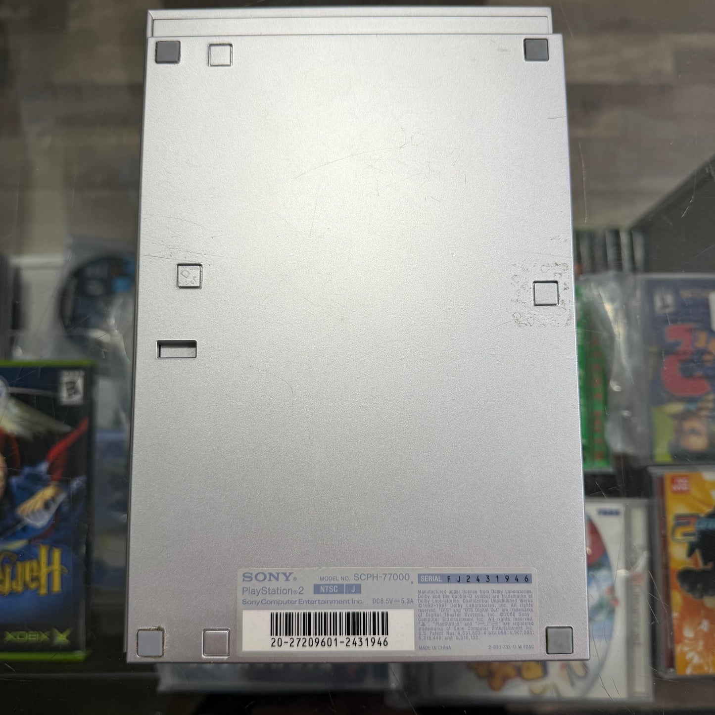 Slim Playstation 2 System [Silver] (cables controller and memory card included)(NEW LASER)