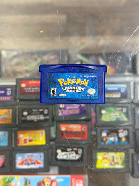 Pokémon Sapphire Gameboy Advance Authentic (New Battery)