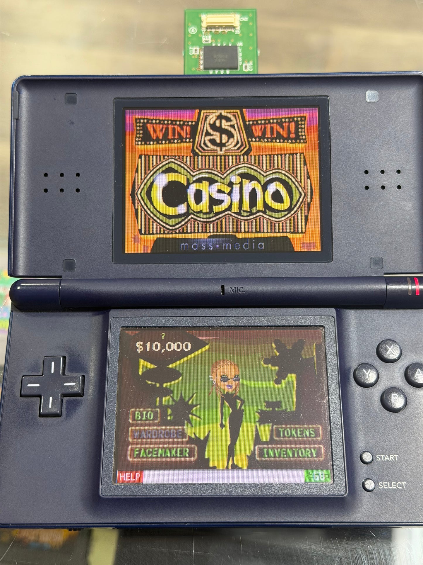 Casino DS Unreleased (?) - Prototype Nintendo DS Cartridge Mass Media