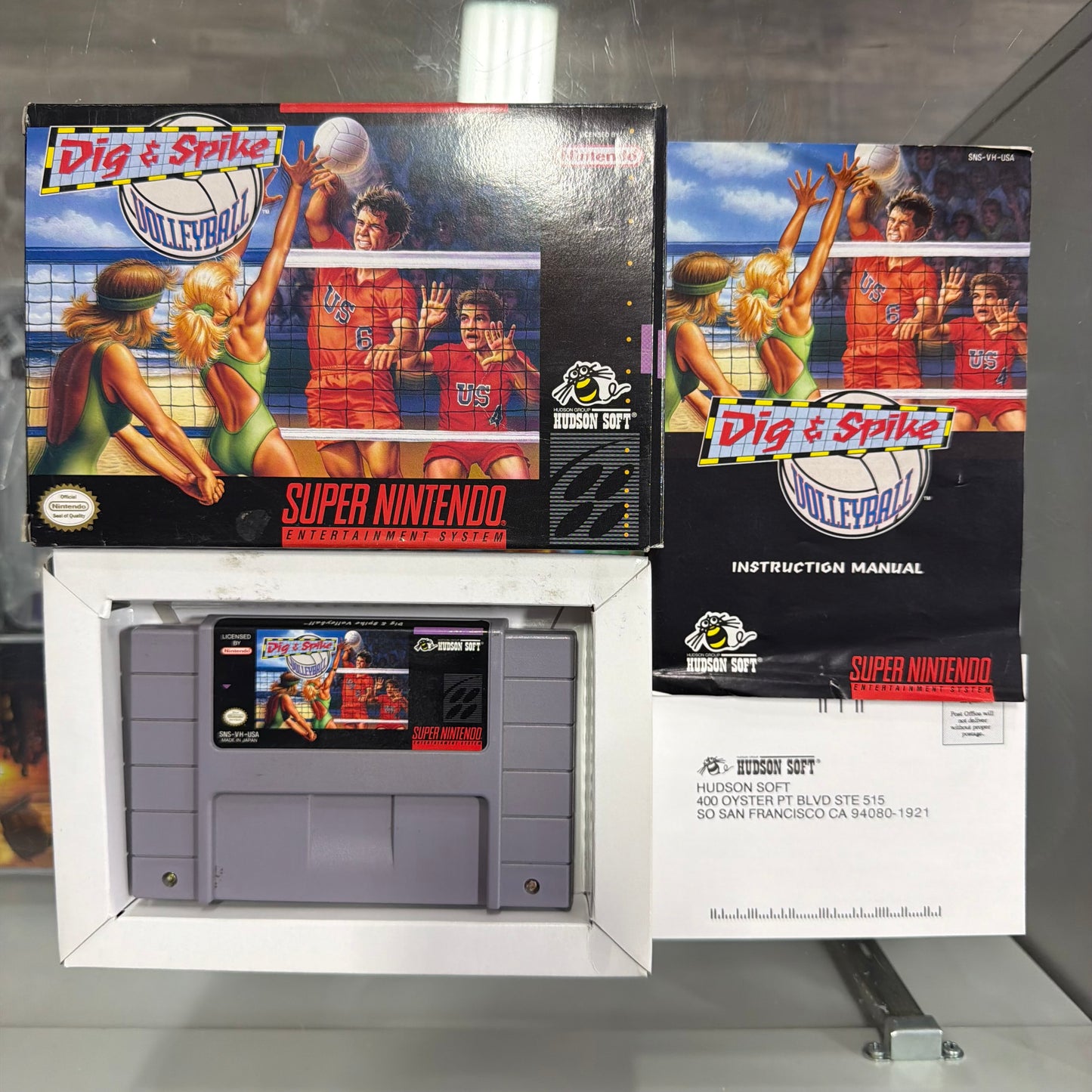 Dig And Spike Volleyball Super Nintendo