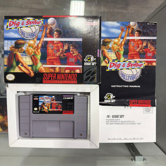 Dig And Spike Volleyball Super Nintendo