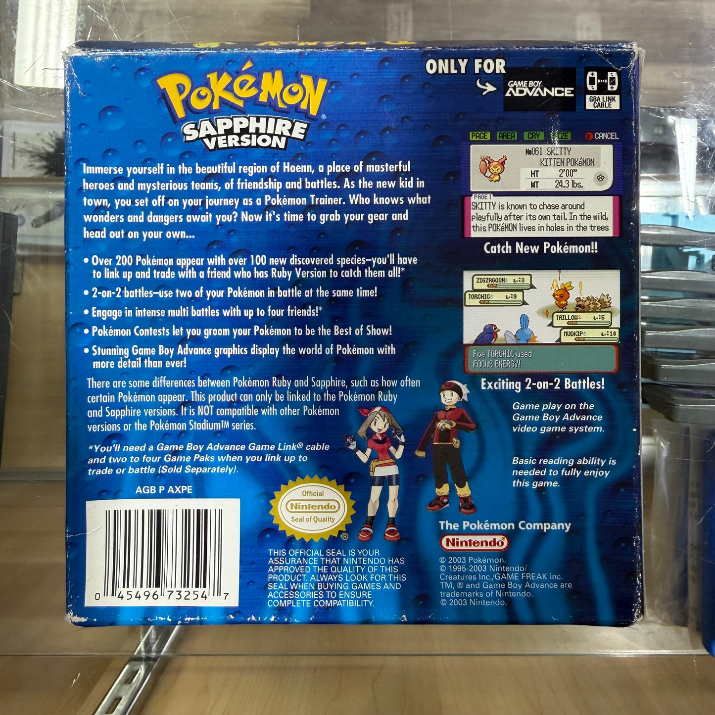 Pokemon Sapphire GameBoy Advance (CIB) (Authentic)