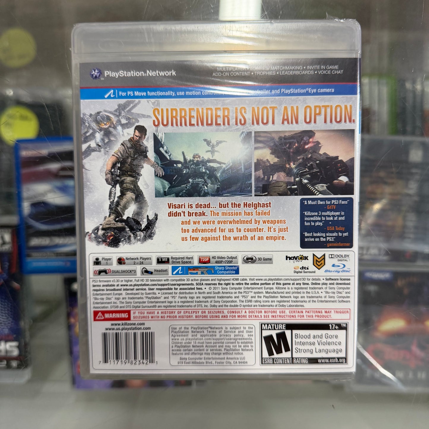 Killzone 3 Playstation 3 Sealed