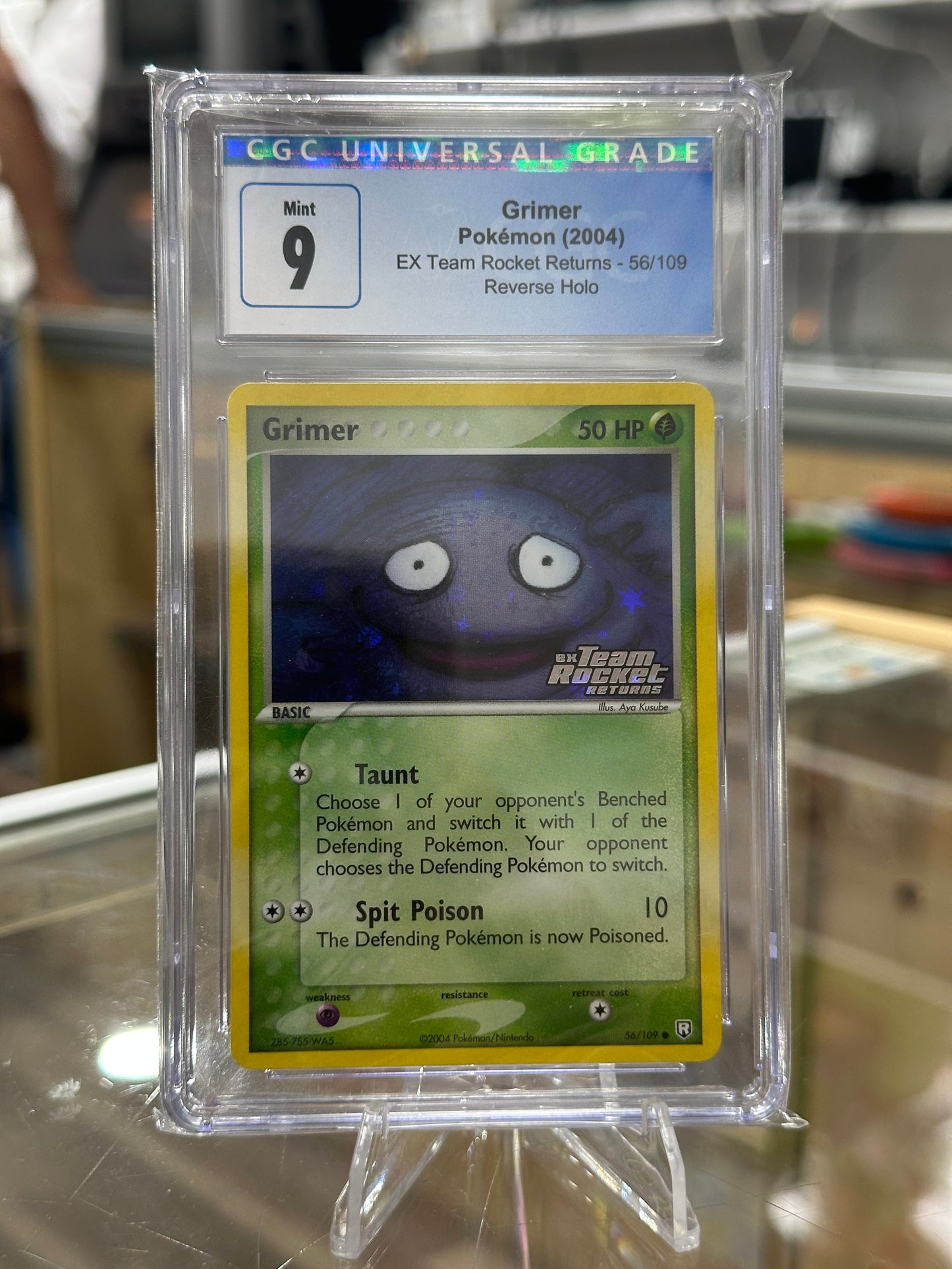 Grimer EX Team Rocket Returns - Reverse Holo CGC 9