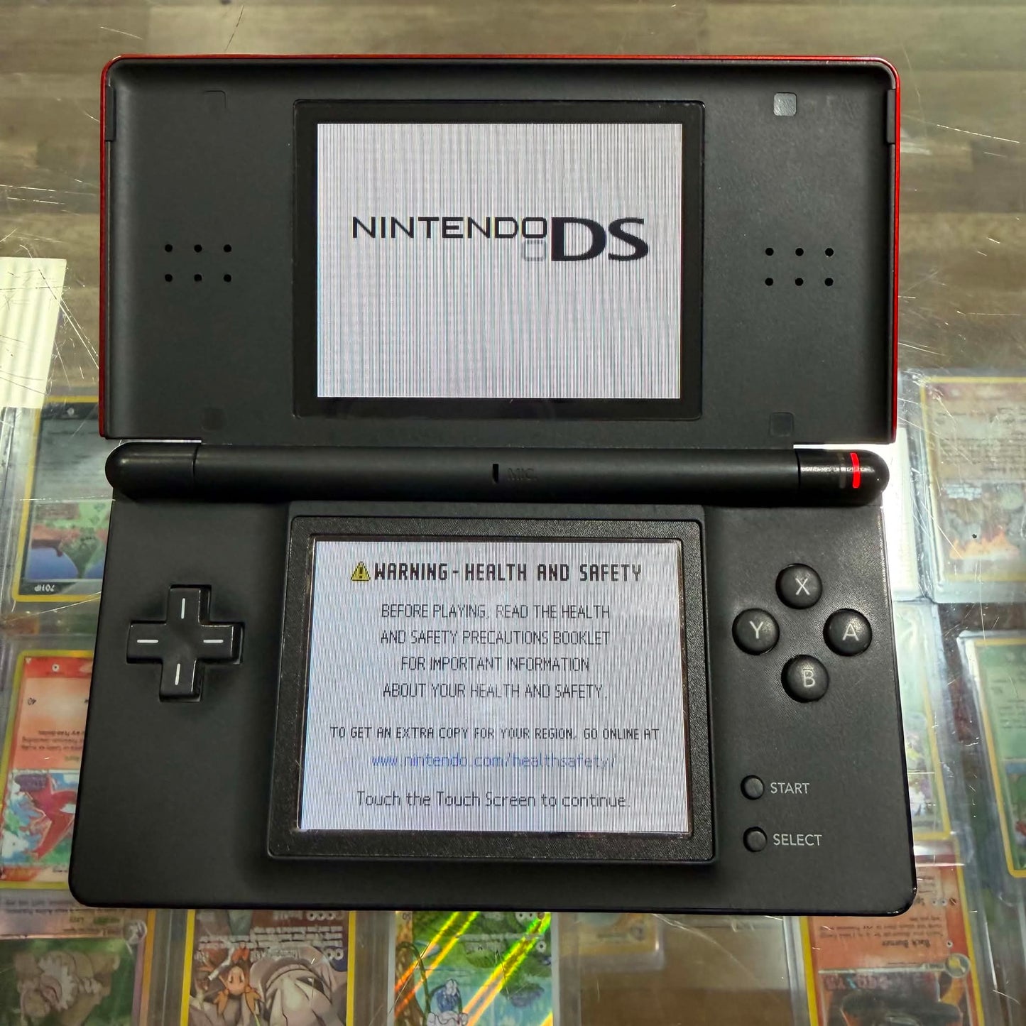Red & Black Nintendo DS Lite System (Charger included)