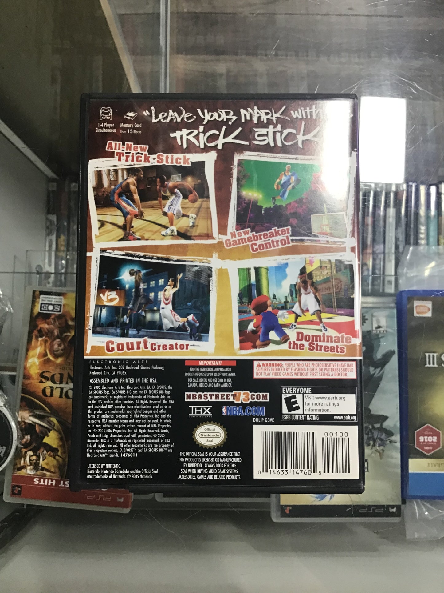 NBA Street Vol 3 Nintendo GameCube Case and Manual ONLY