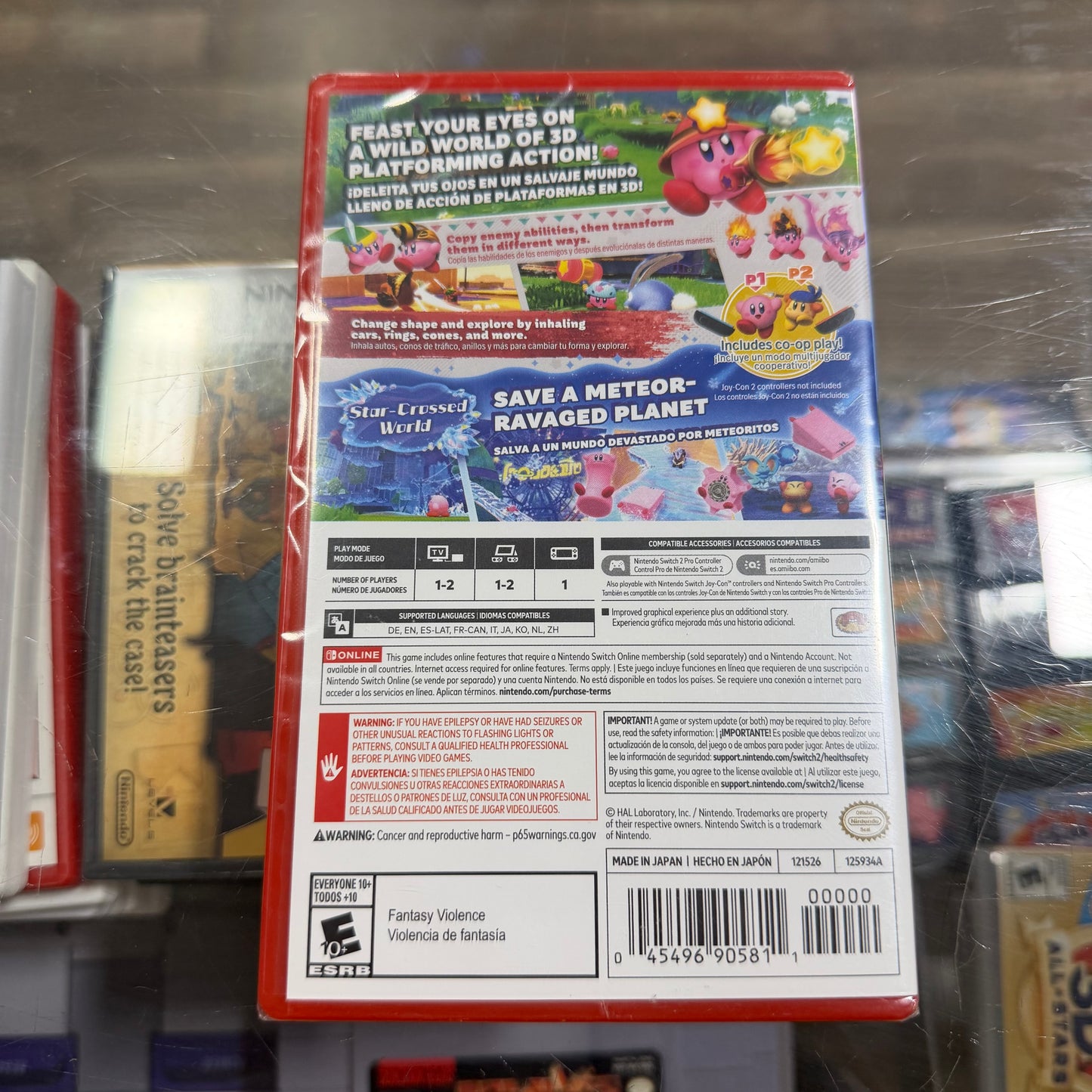 Kirby And The Forgotten Land + Star-Crossed World Nintendo Switch 2 Unopened