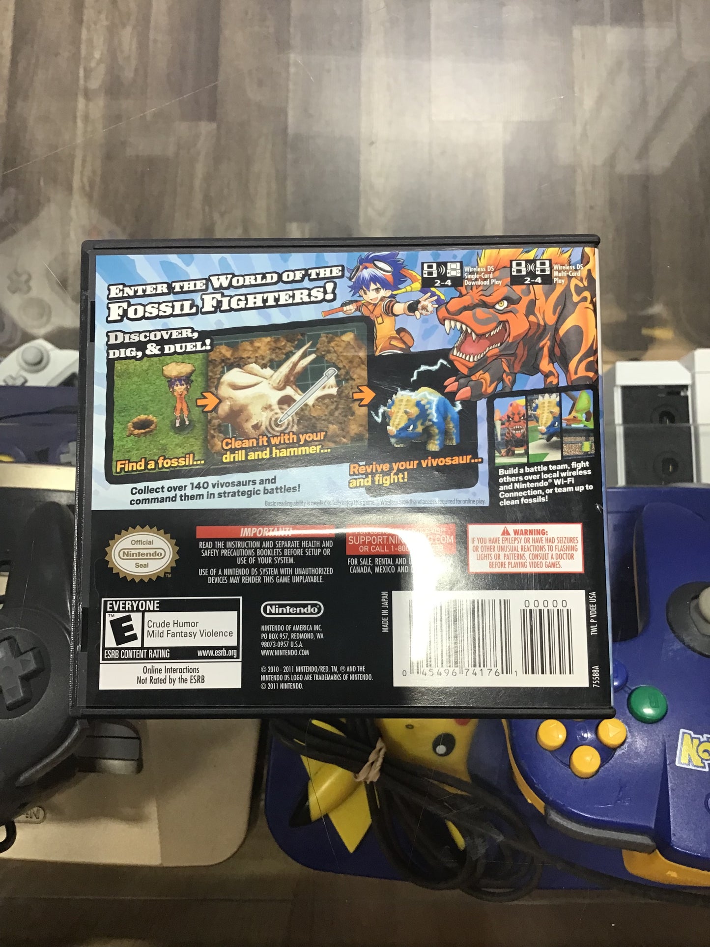Fossil Fighters Champions Nintendo DS Case and Manual ONLY