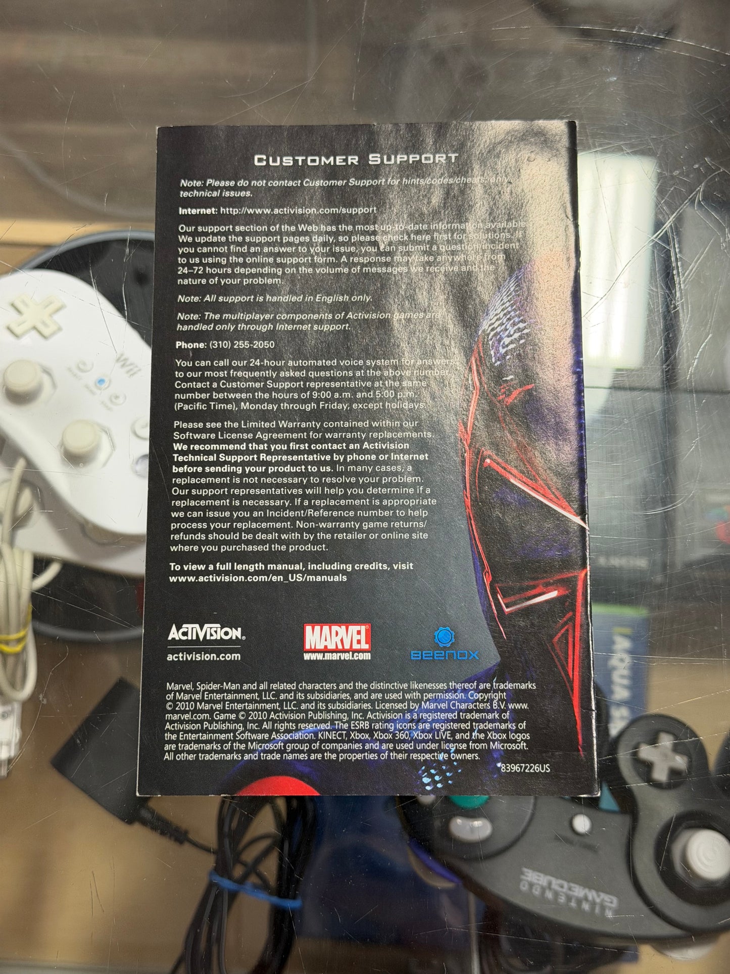 Spiderman Shattered Dimensions Xbox 360 Manual Only
