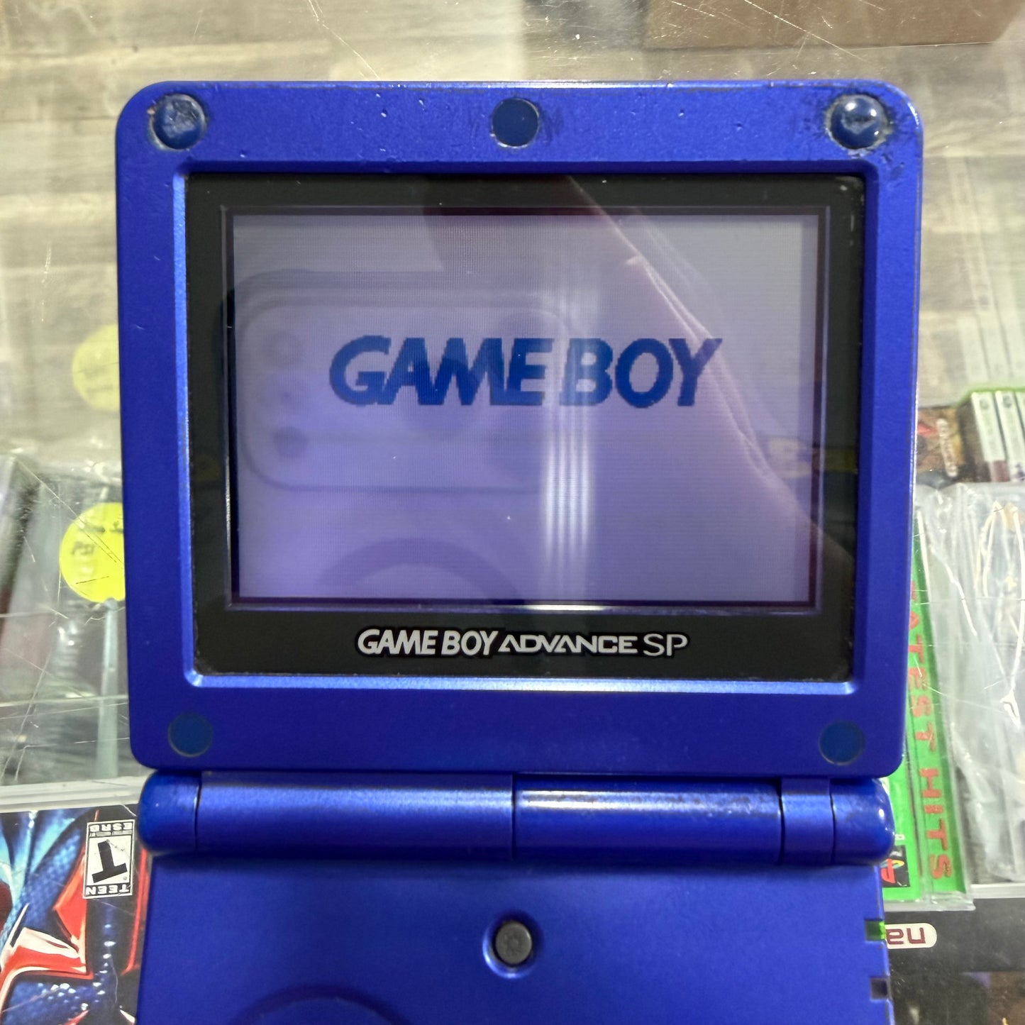 Blue Nintendo Gameboy Advance SP System