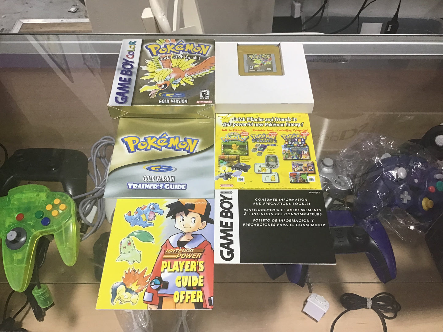Pokémon Gold (Authentic) (New Battery) (Saves) CIB Nintendo Gameboy Color