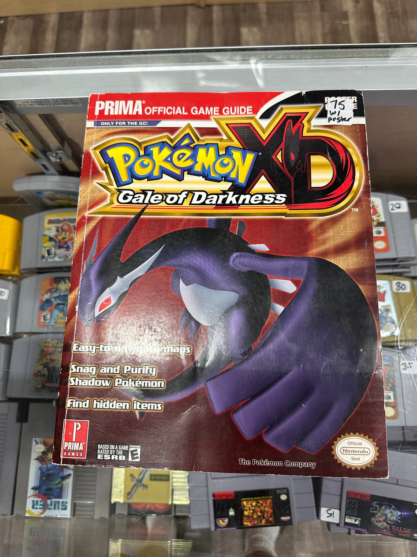 Pokémon XD Gale of Darkness Strategy Guide with Poster