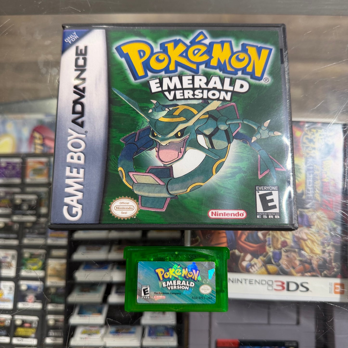 Pokémon Emerald (Authentic) (Working Battery) (Clean) with Custom Case Nintendo GameBoy Advance