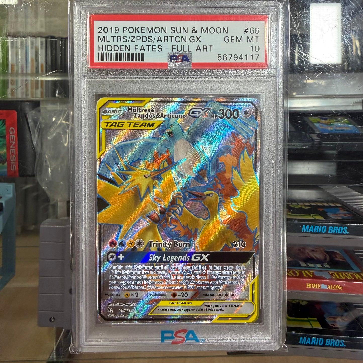 2019 Pokémon Sun & Moon MLTRS/ZPDS/ARTCN.GX Hidden Fates Full Art (PSA 10)