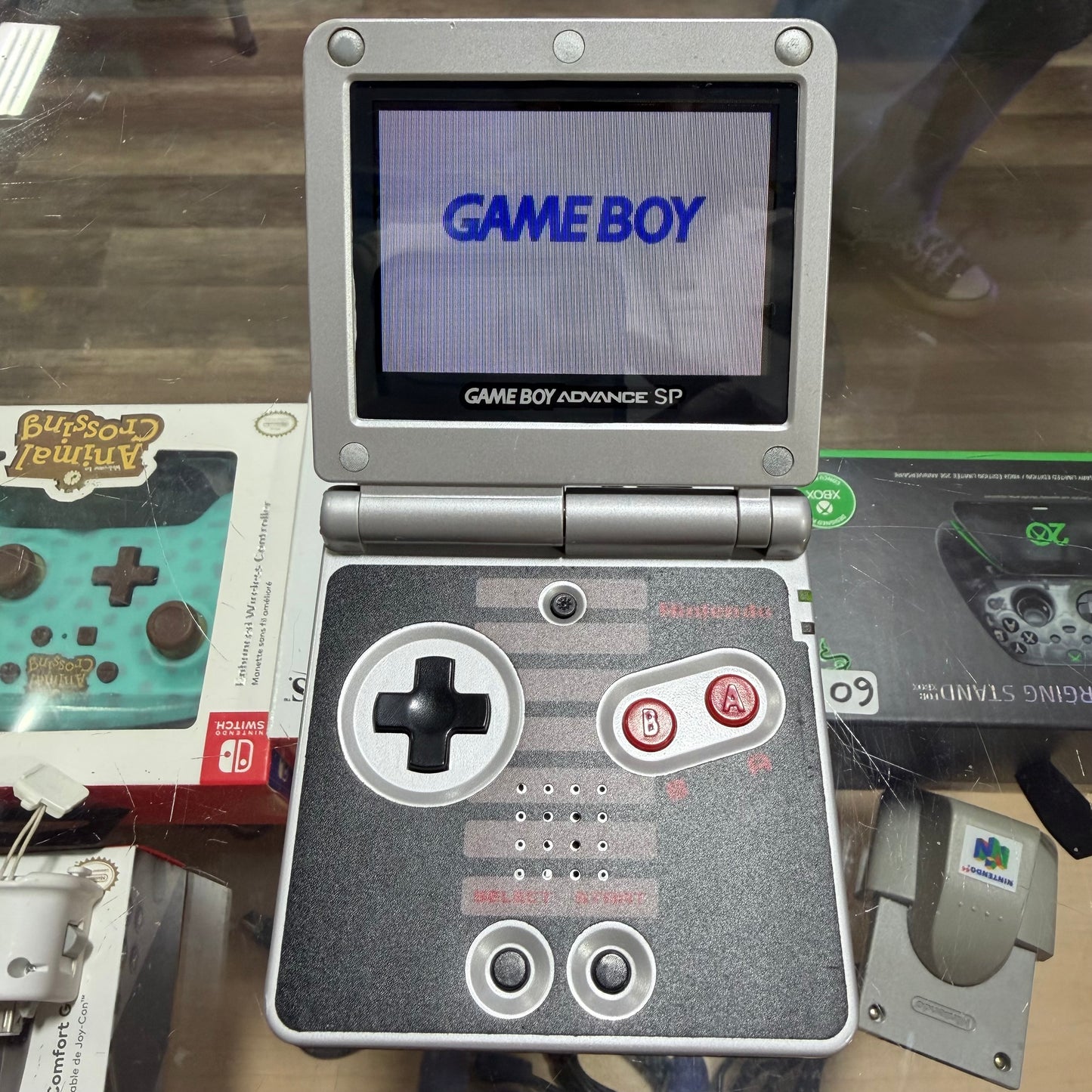 NES Nintendo Gameboy Advance SP Handheld System with Charger 101 Model (Has Whiting around Corners)