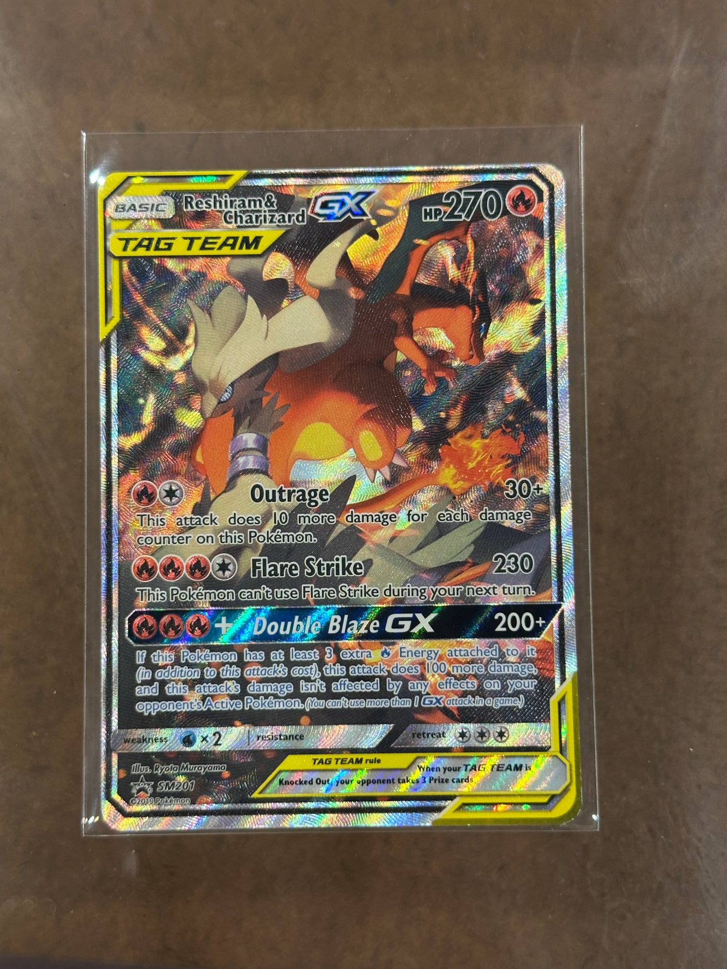 Reshiram & Charizard GX - SM201 - SM Promos (SMP) (NM)