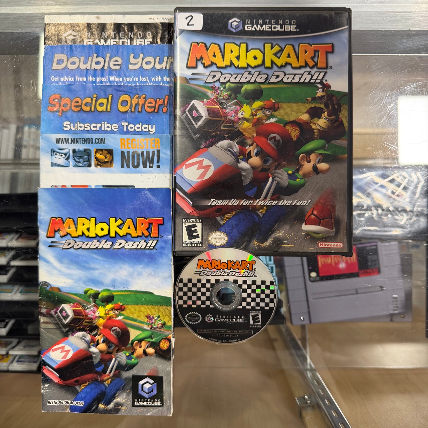 Mario Kart: Double Dash!! Nintendo Gamecube ( 2 )