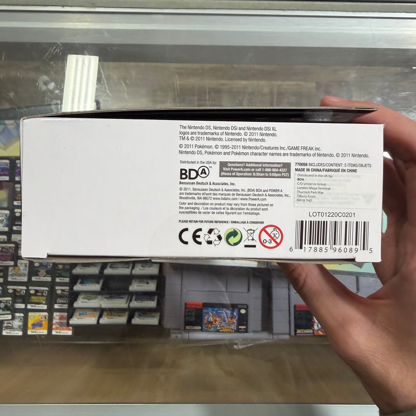Pokemon Black White DS Universal Hard Case Kit PowerA Nintendo DS DSi XL