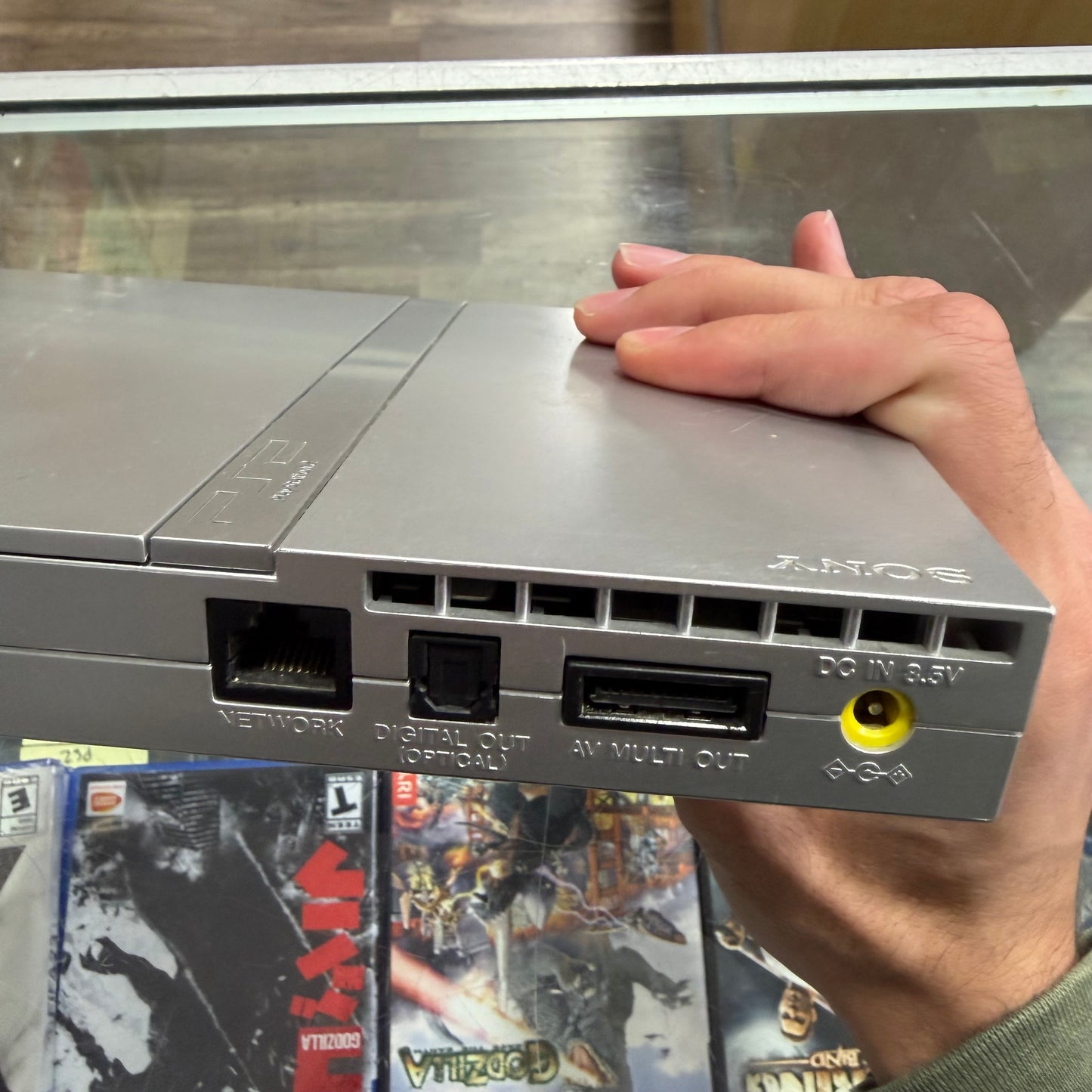 Slim Playstation 2 System [Silver] (cables controller and memory card included)(NEW LASER) (9320)