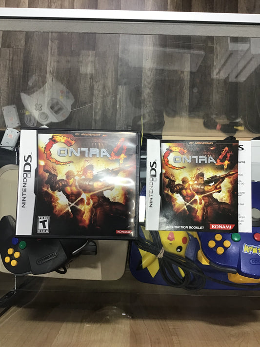 Contra 4 Nintendo DS Case and Manual ONLY