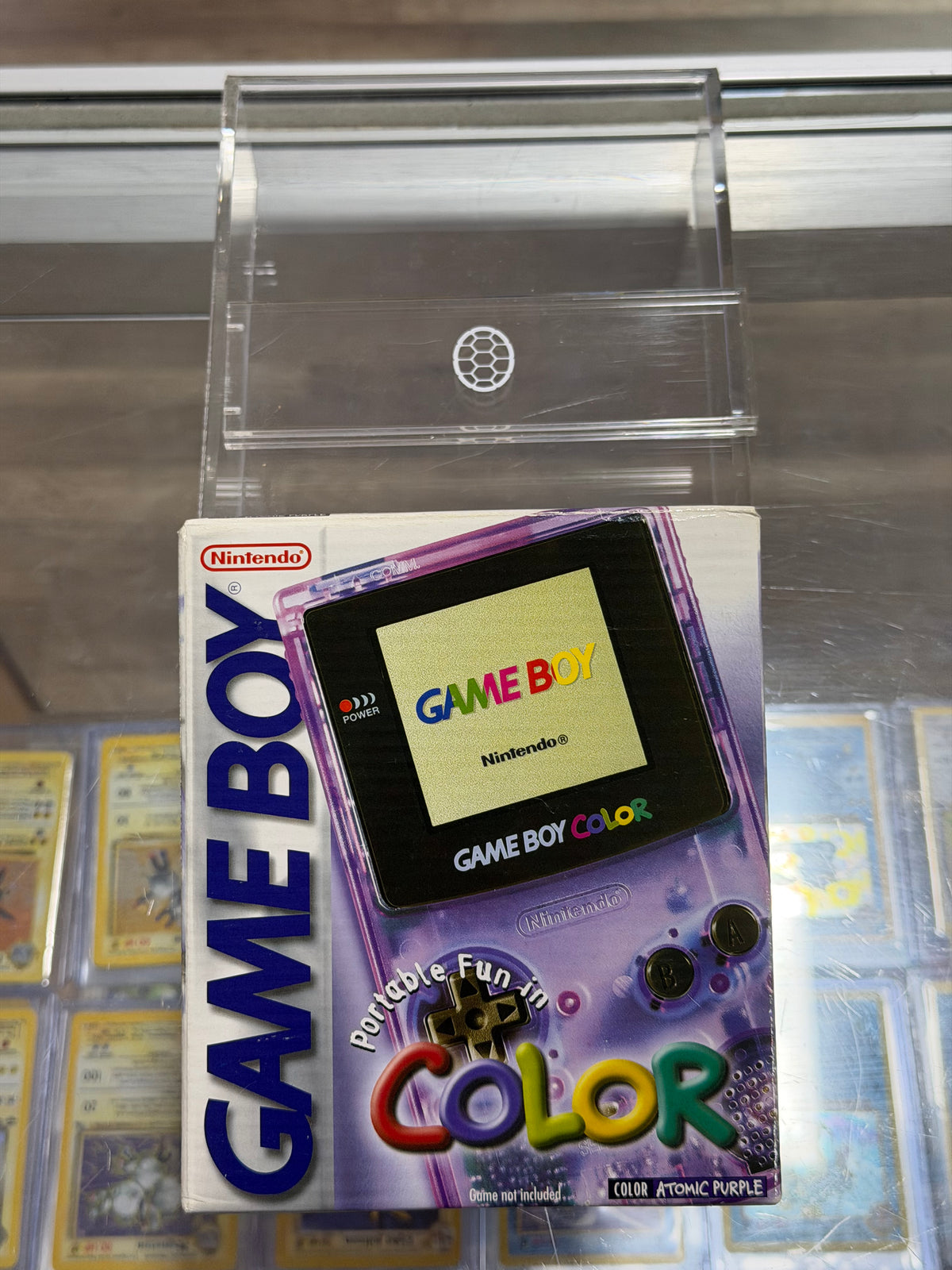 Game Boy Color Atomic Purple CIB Excellent Conditiom