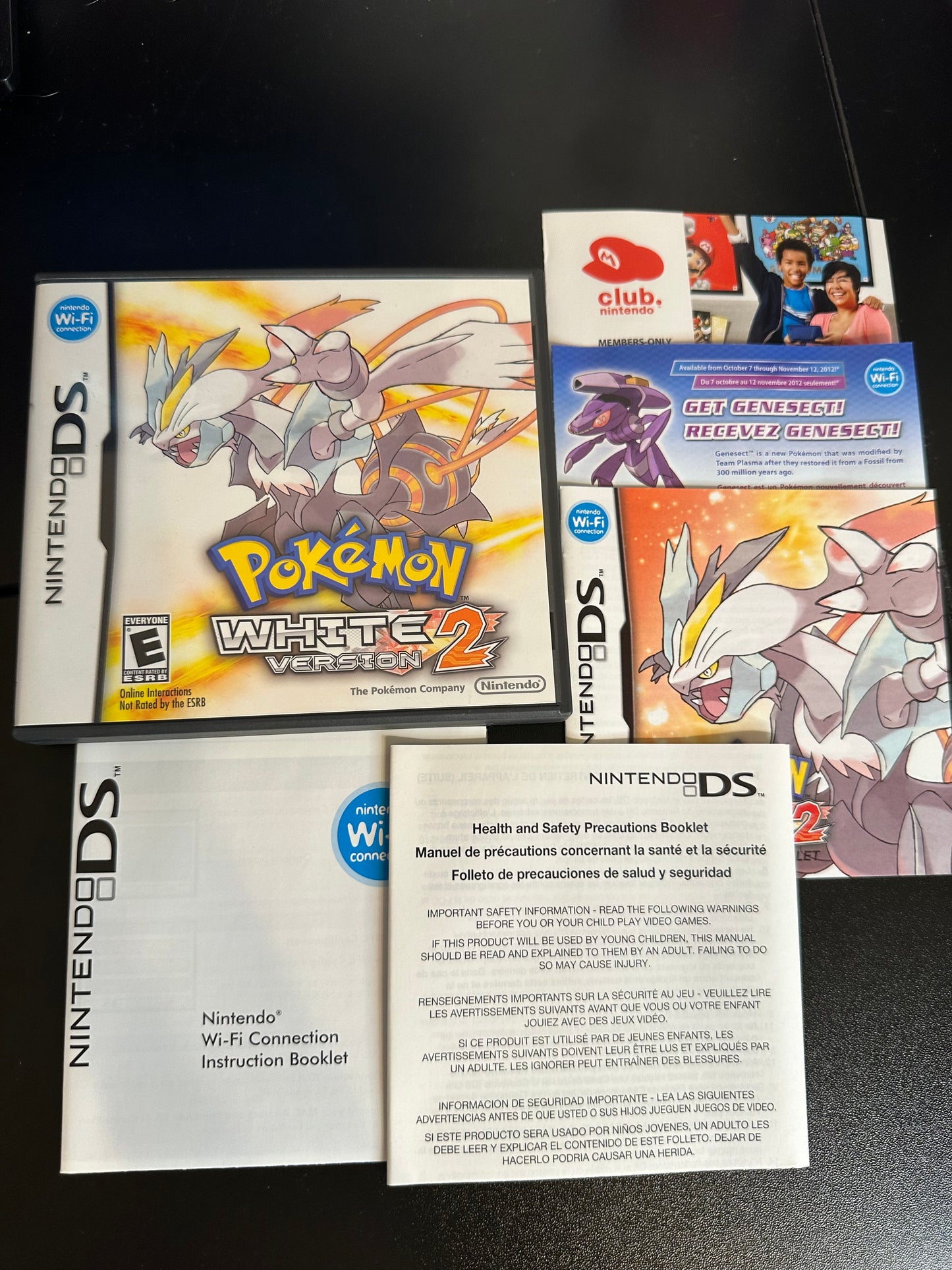 Pokémon White 2 Case Manual and Inserts Only No Game