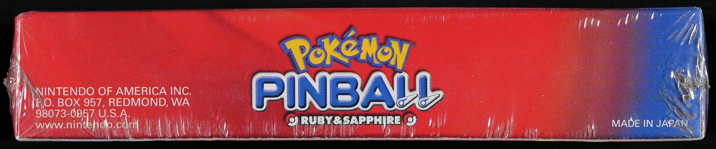 Pokemon Pinball Ruby & Sapphire New Gameboy Advanced -  PSA 7.5 Seal A+