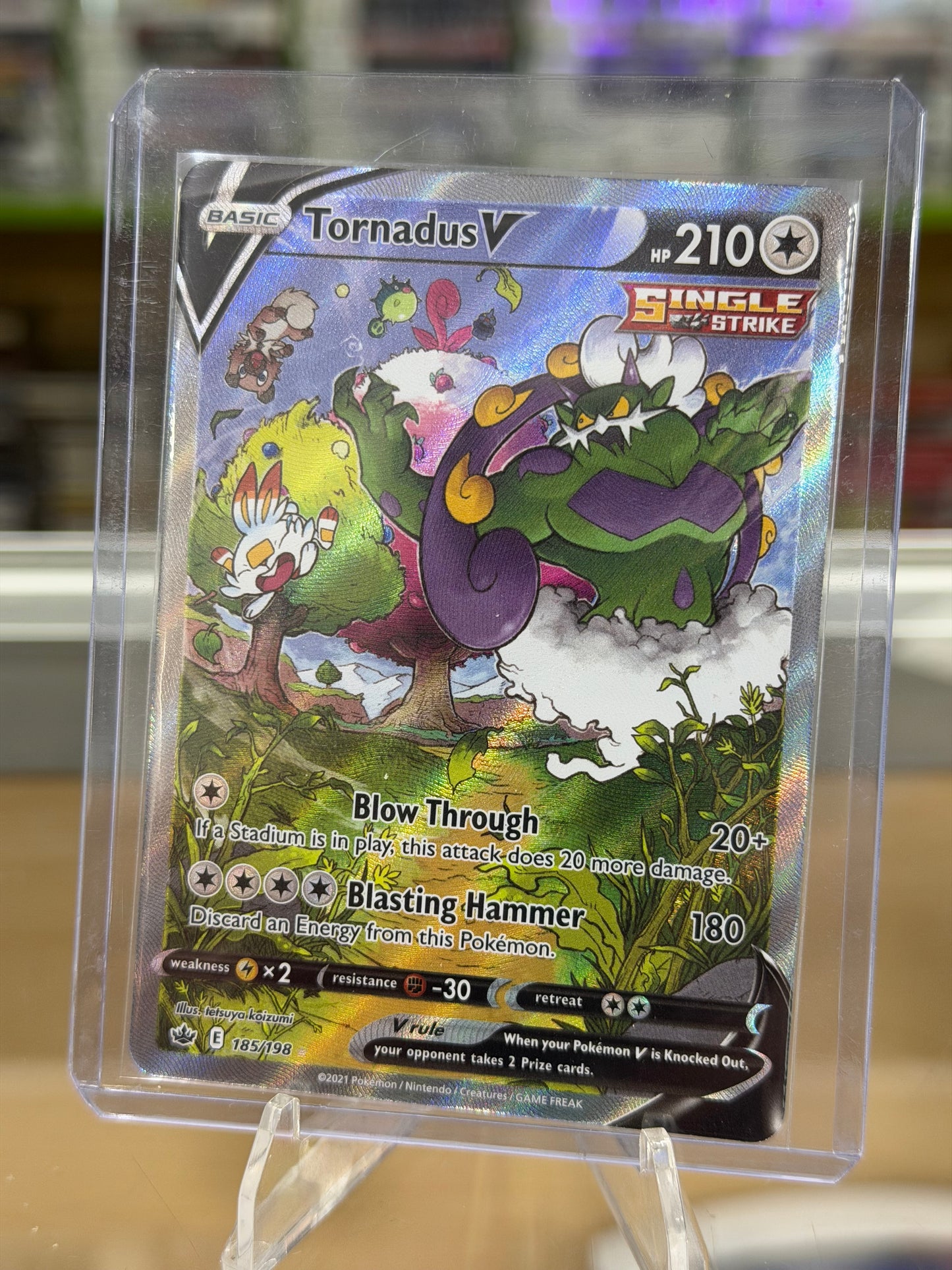 Tornadus V (Alternate Full Art) - SWSH06: Chilling Reign