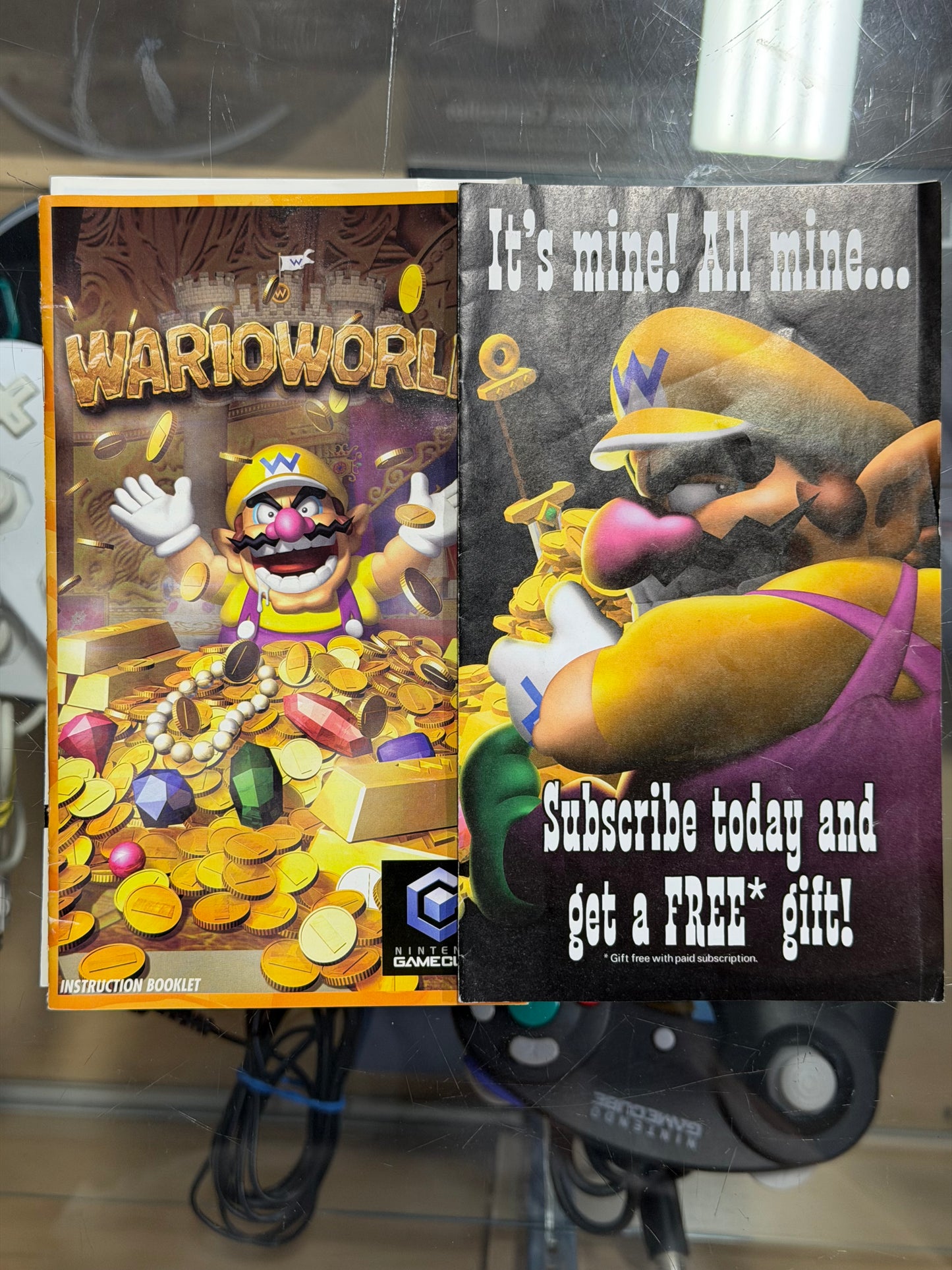 Wario World Nintendo GameCube Manual Only - With Insert